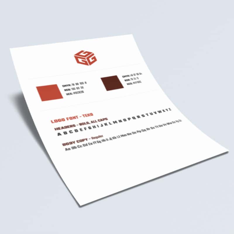 brand guidelines page example