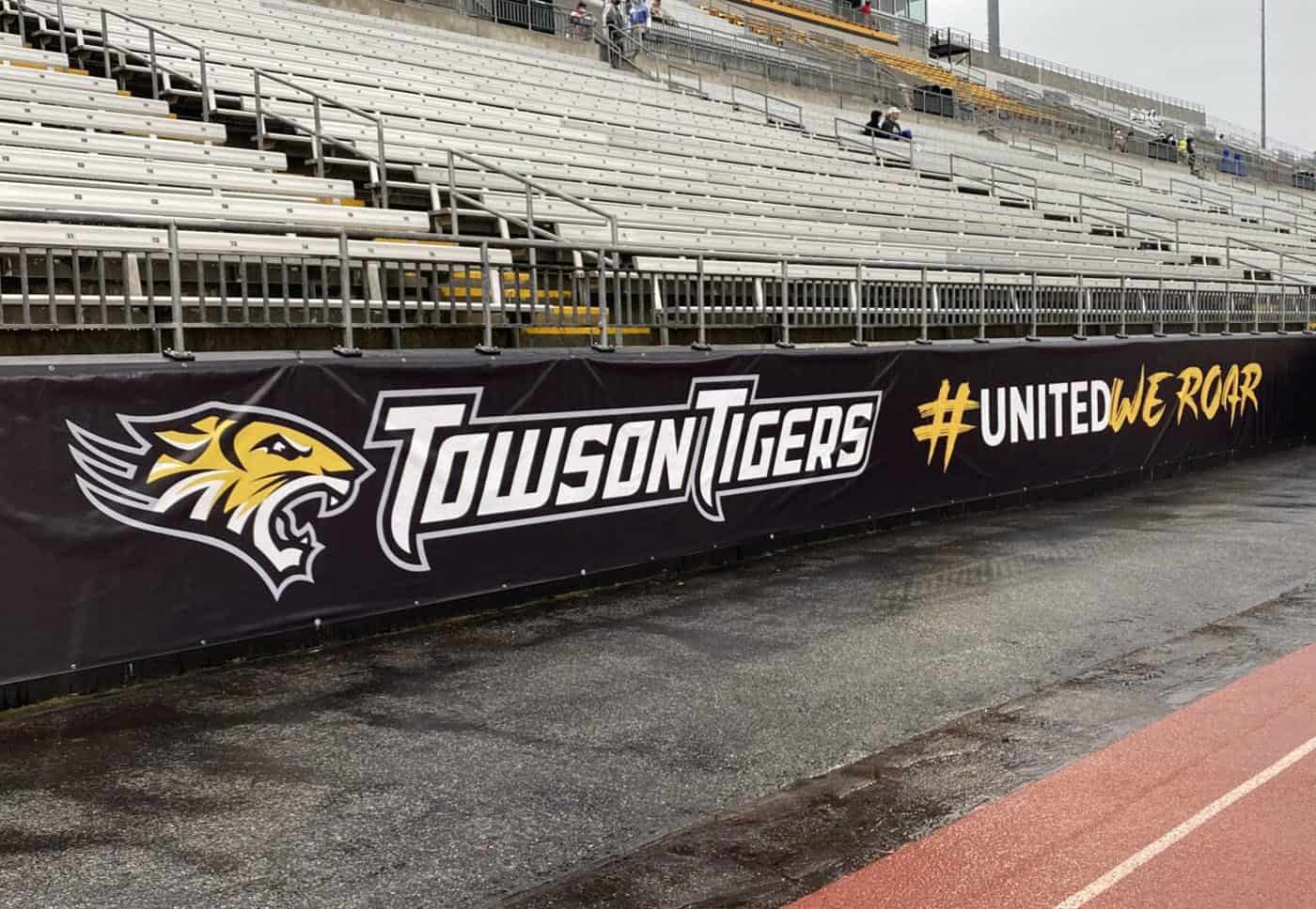 Towson University Athletics stadium signs
