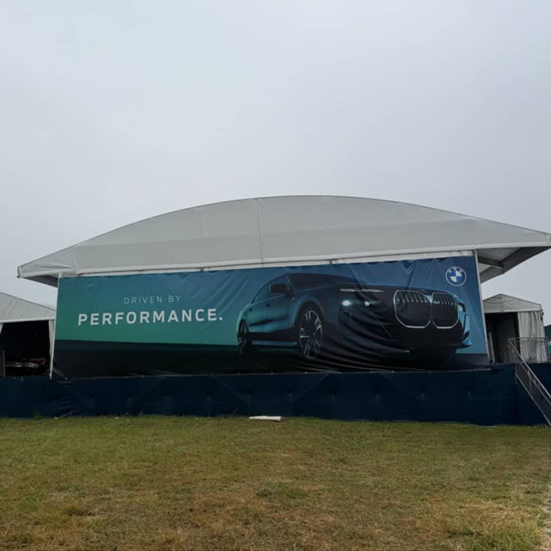 Western Golf Association's BMW Championship large format vinyl signage