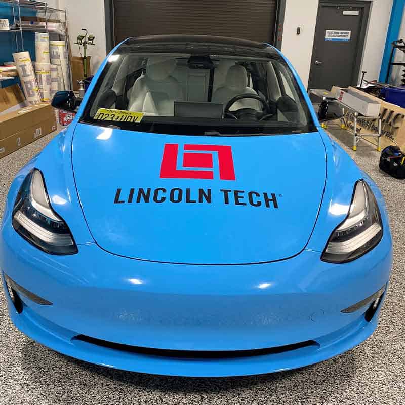 Lincoln Tech branded car made by Strategic Factory.