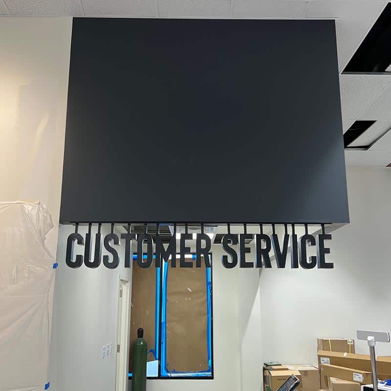 customer service signage