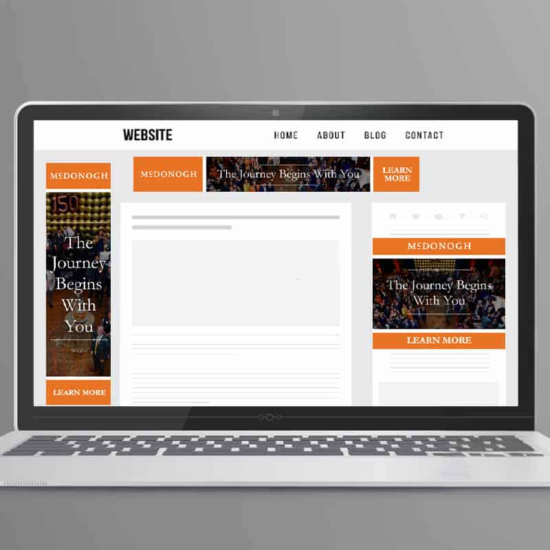 Ad Displays for McDonogh School