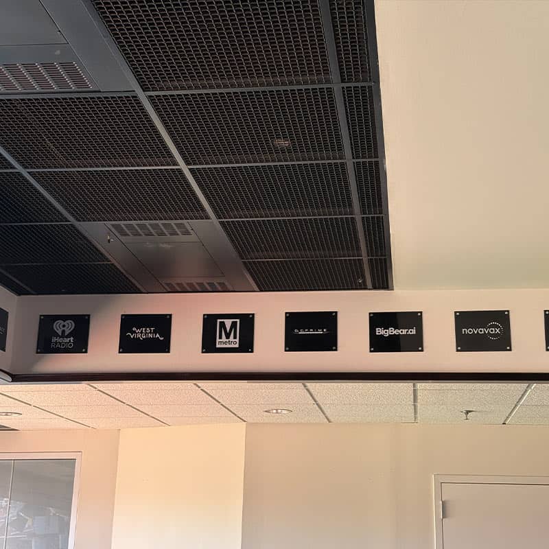 Northwest Stadium partners plaque signs by strategic factory