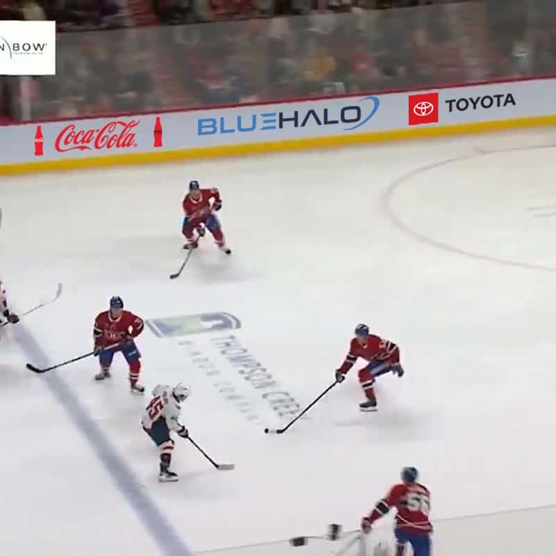 Custom vinyl dasher boards for the Washington Capitals