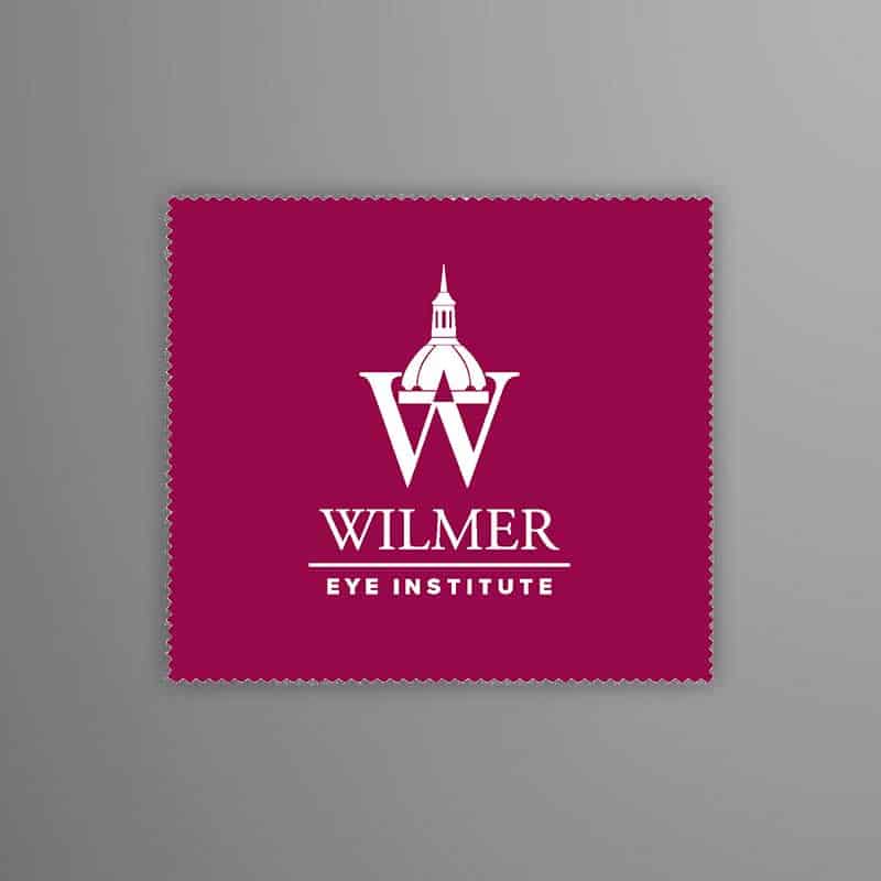 custom branded microfiber cloth promotional product for cleaning glasses