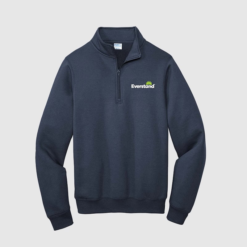custom branded fleece Quarter-Zip Pullover Sweatshirt