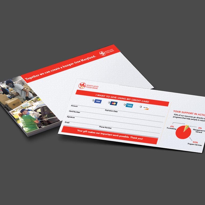 The Maryland Food Bank Reply Card