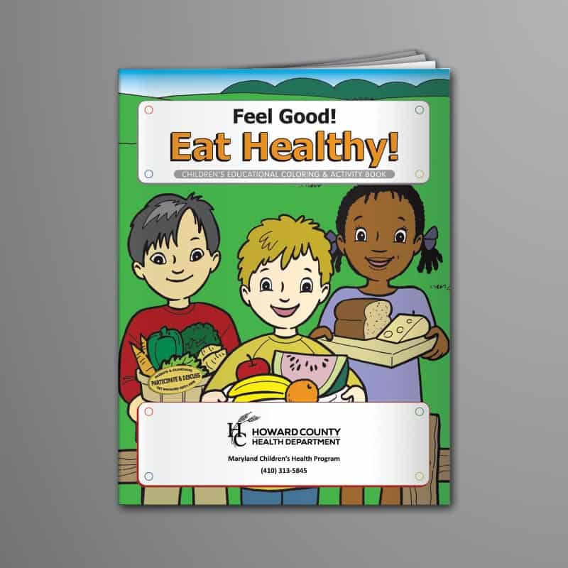 Howard County Eat Healthy Coloring Book