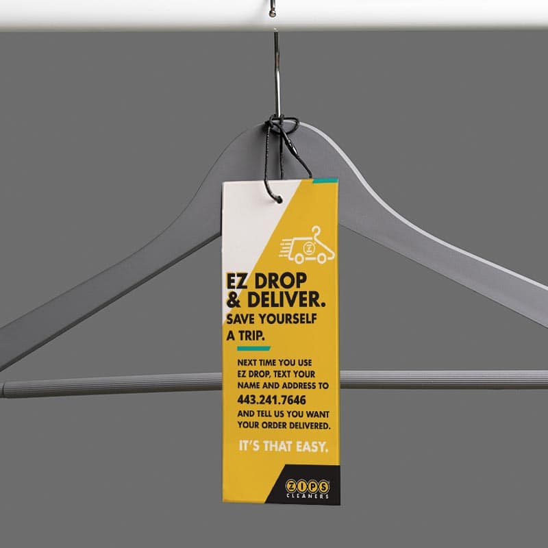 Zips Delivery Hang Tags