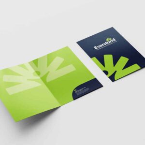 full color custom branded folder