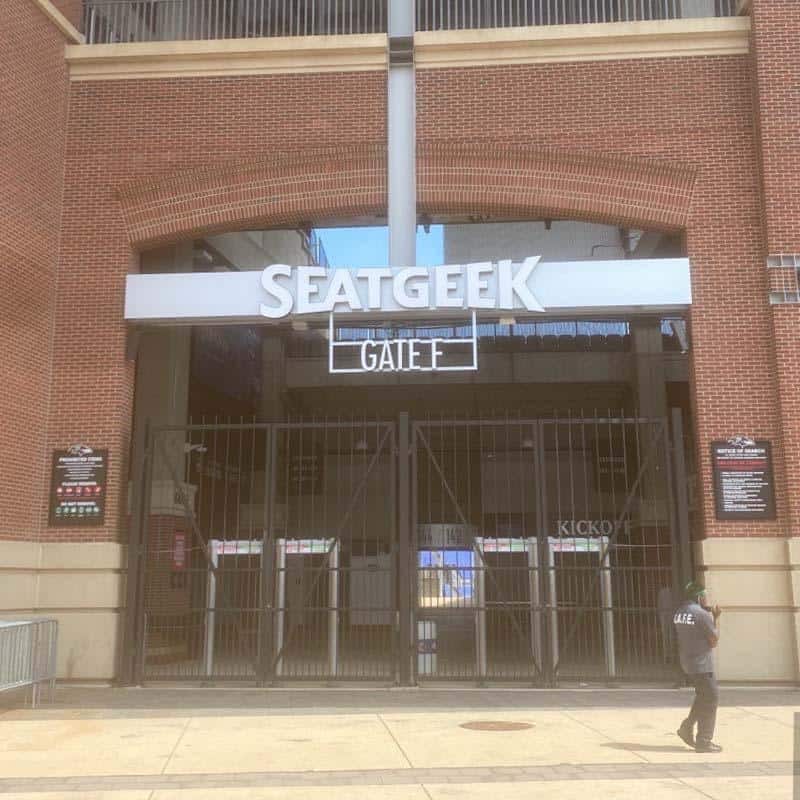 Baltimore Ravens Custom Stadium Signage for entrance gates