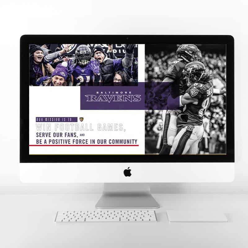 Baltimore Ravens vendor PowerPoint branding